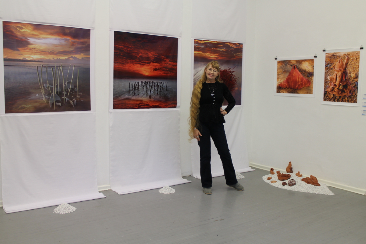Martie Geiger-Ho at an exhibition in Berlin in 2015.