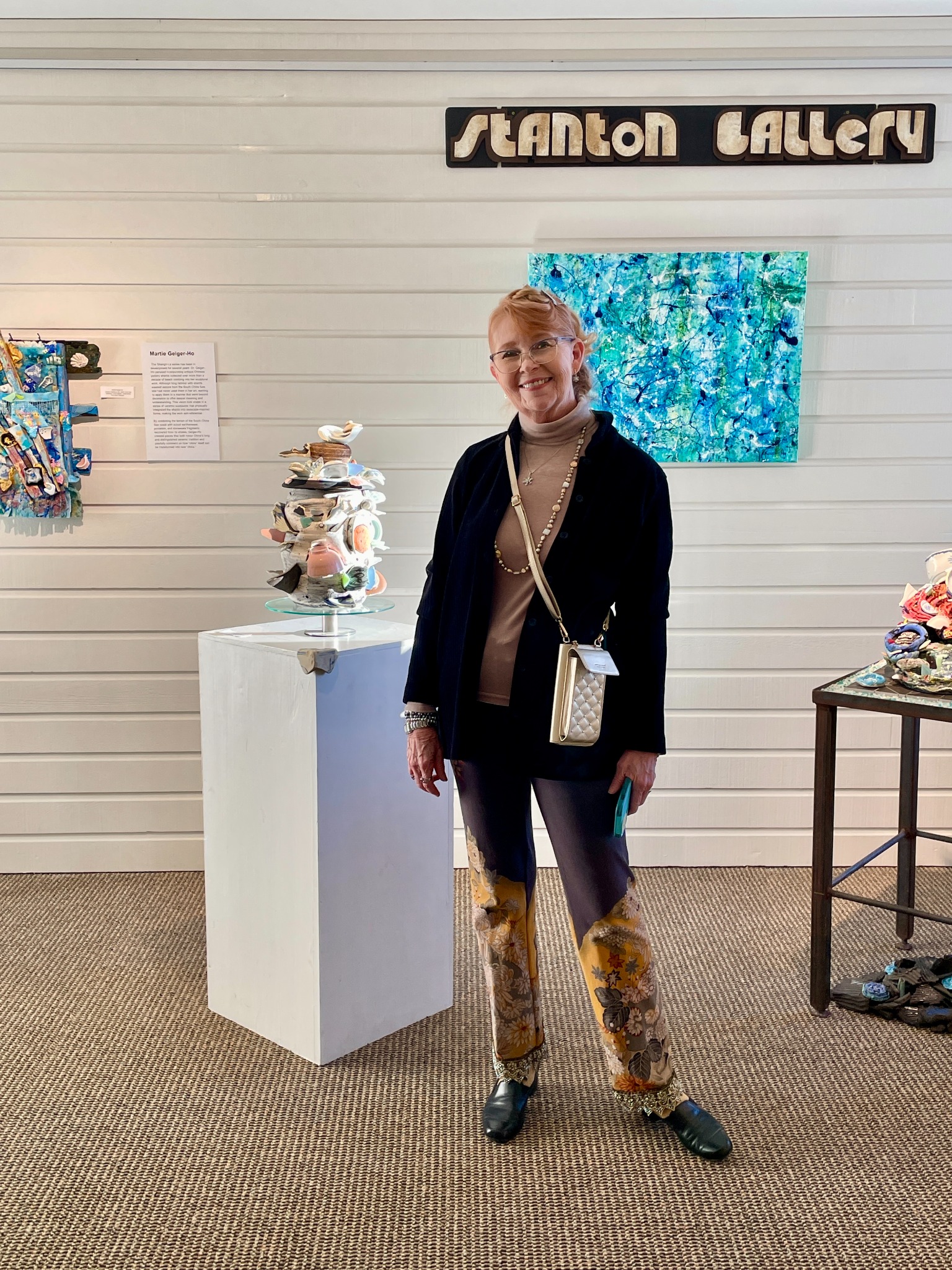 Martie Geiger-Ho at the Clear Lake Arts Center in 2025.