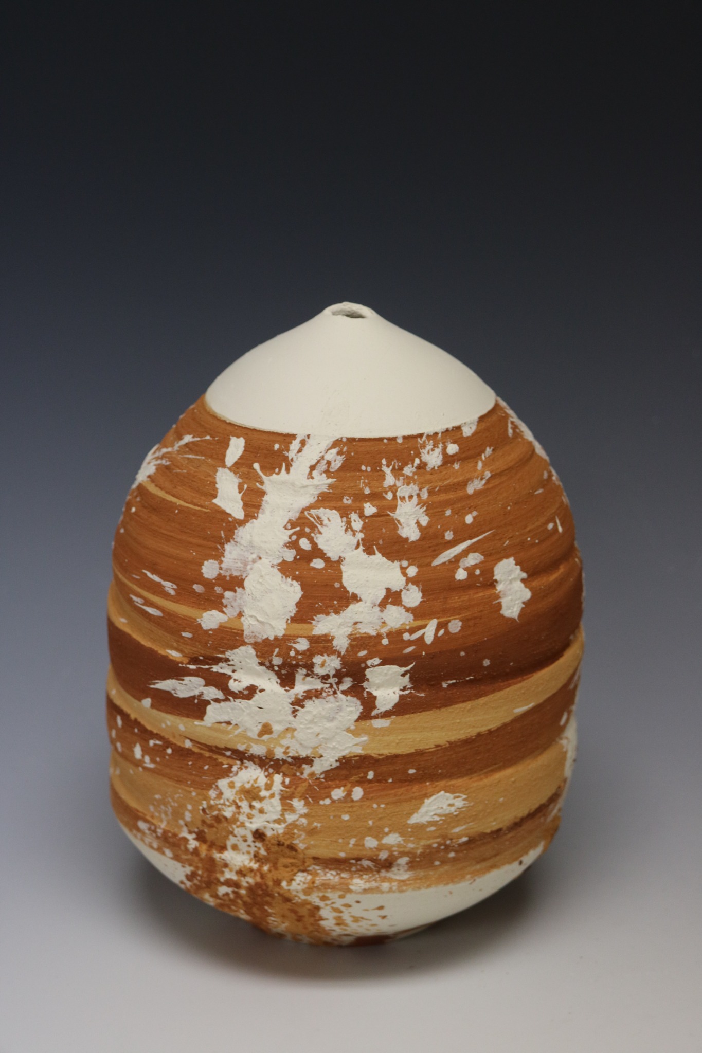 Decorative Pot with Contrasting Accents