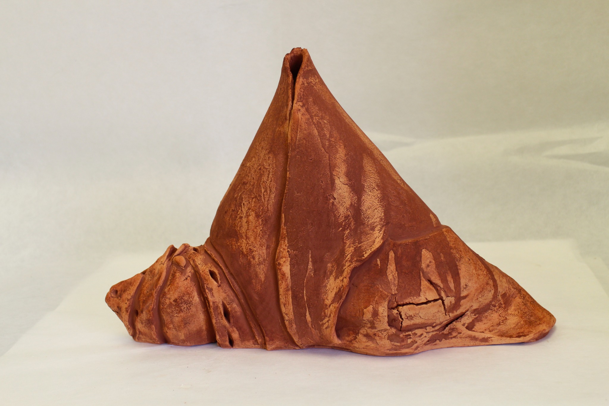 Iron Stained Cone Pot