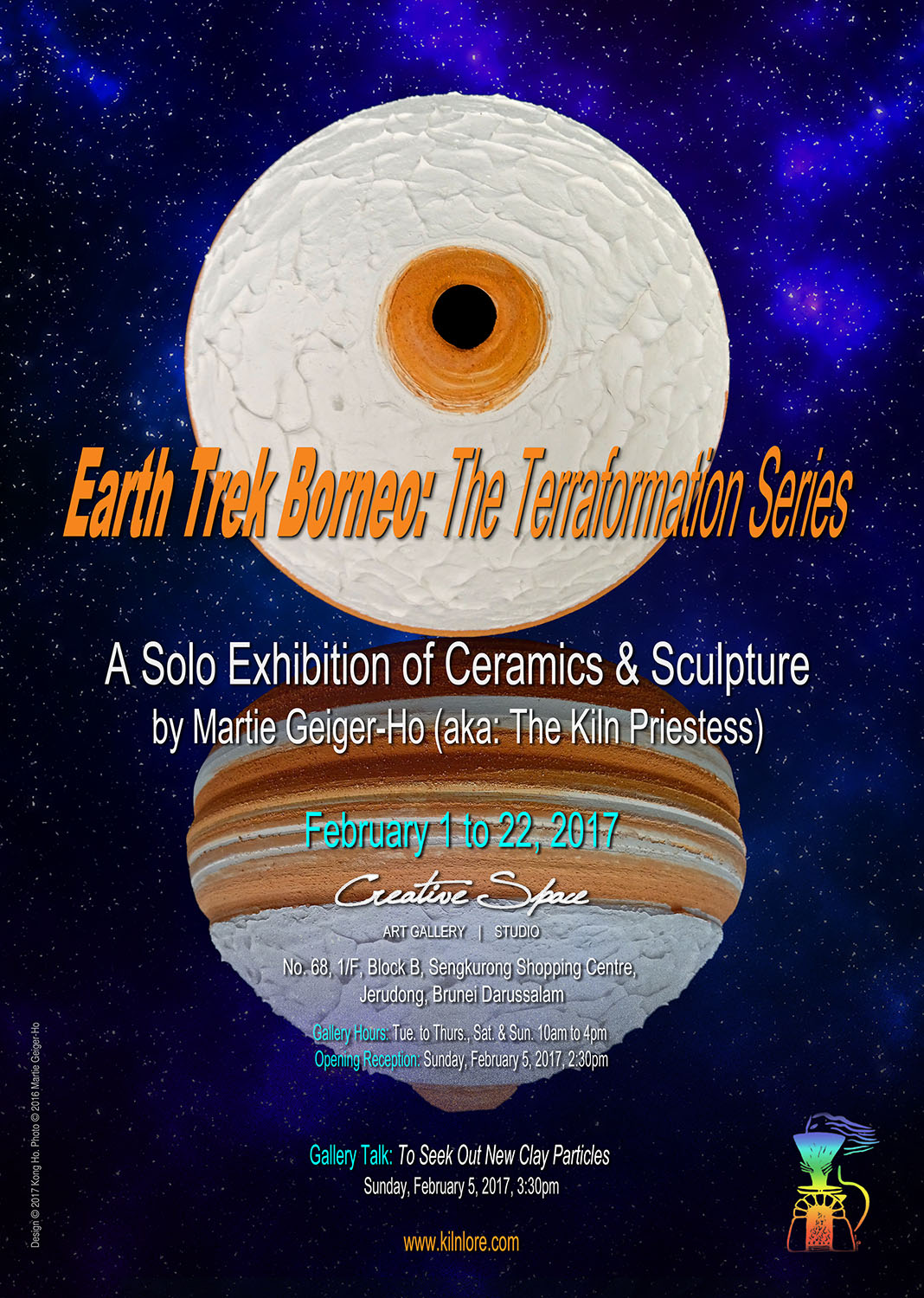 Earth Trek Borneo exhibition poster.