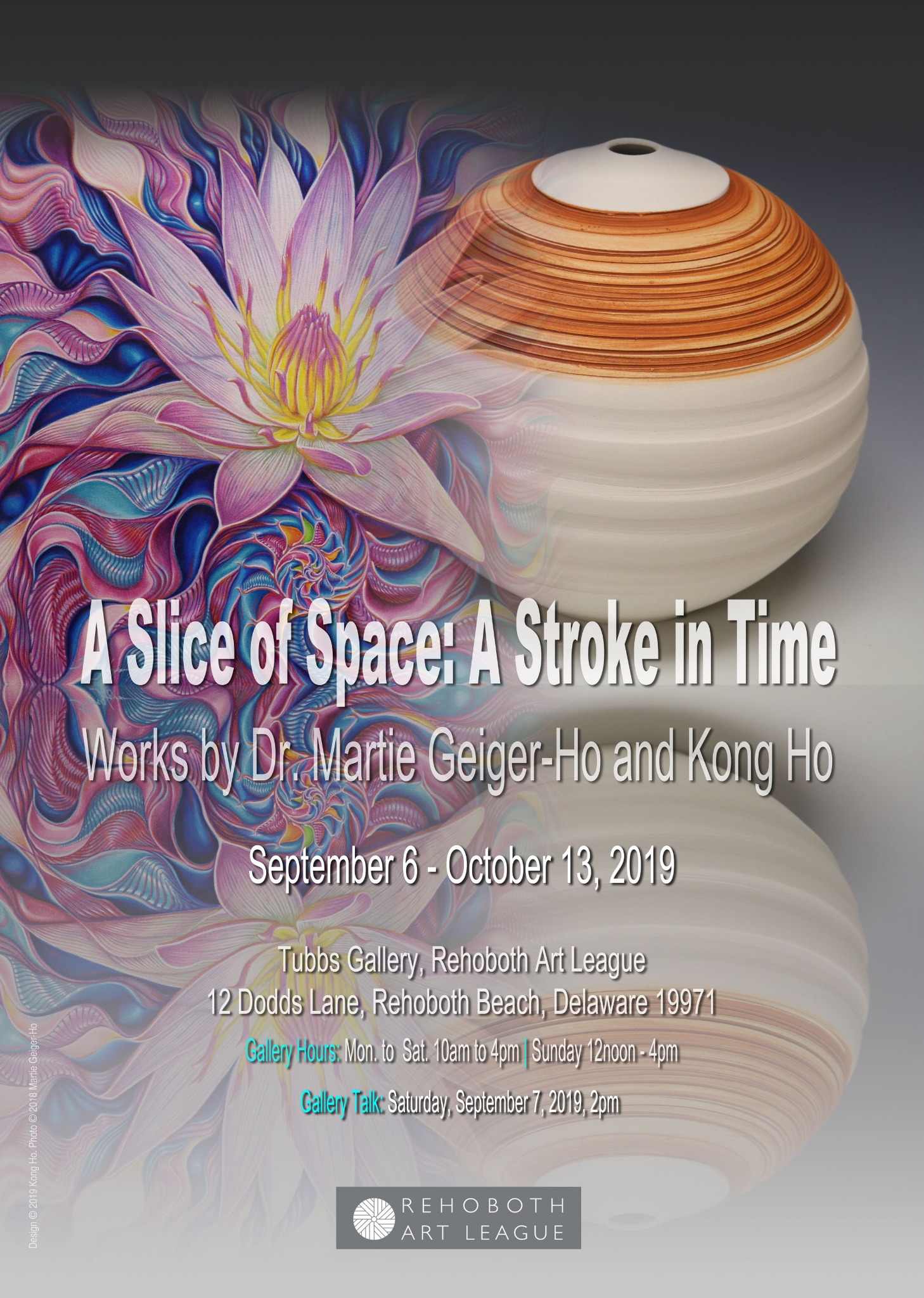 A Slice of Space: A Stroke in Time exhibition poster.
