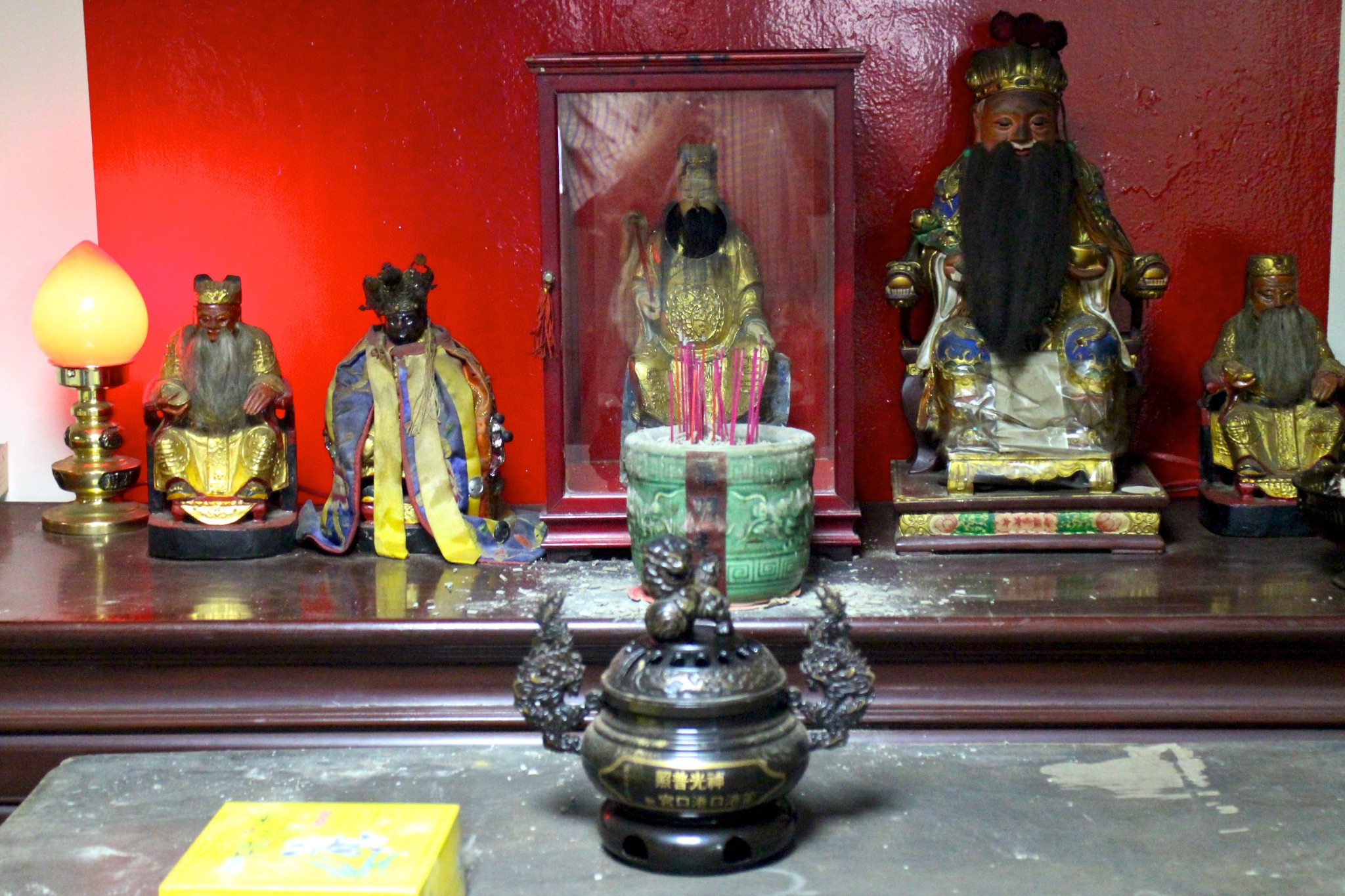 Lo Ming altar at Fu Sin Kung in Yingge, Taiwan.